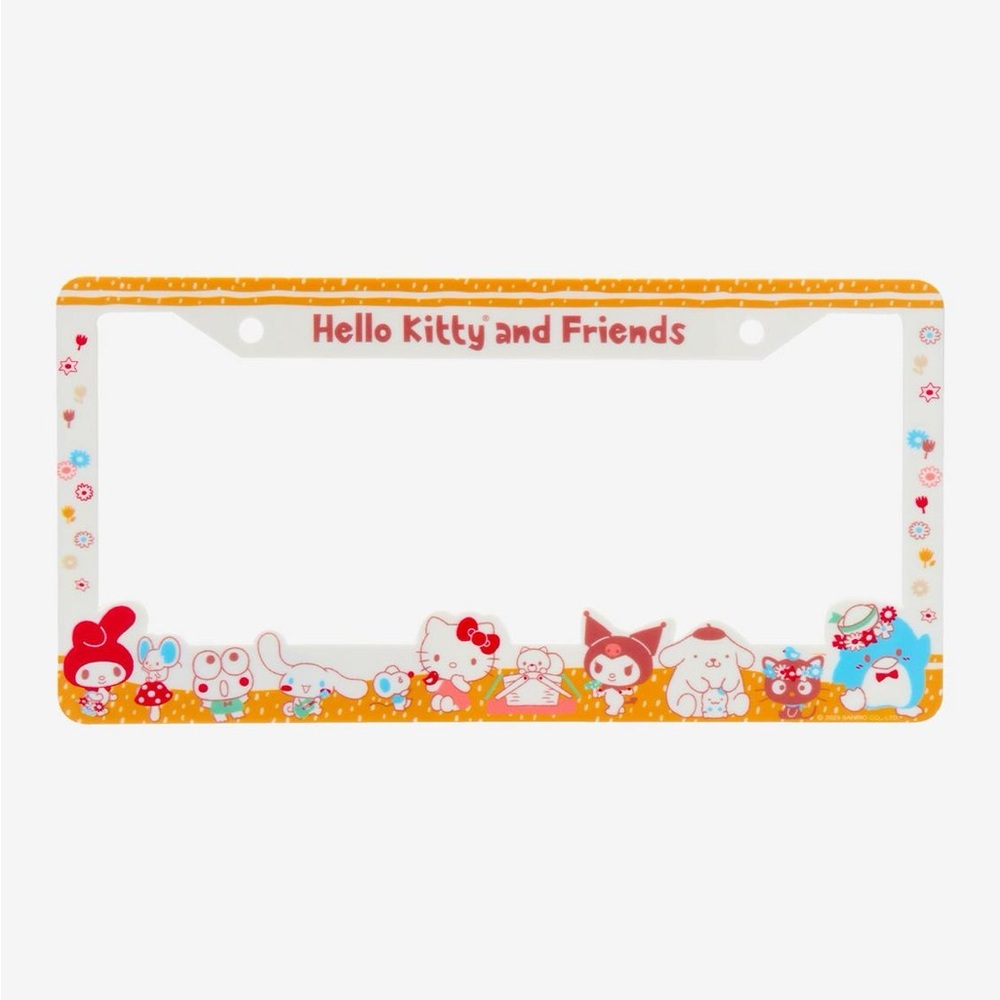 Sanrio Hello Kitty and Friends Decorative License Plate Frame - Bin#12
